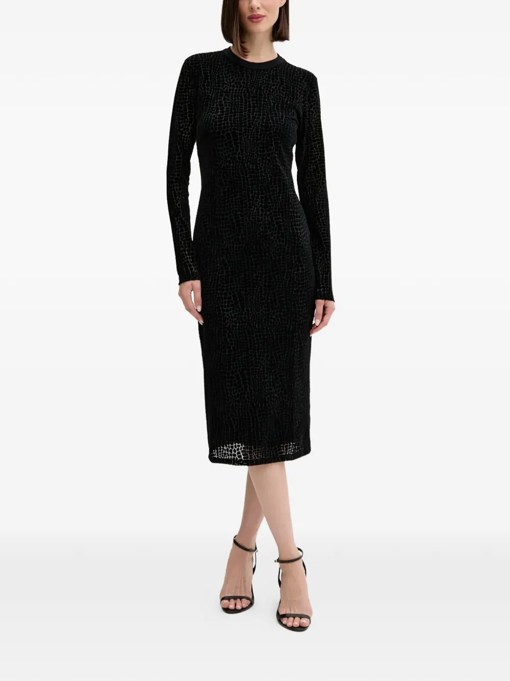 

Платье с тональным принтом Tebra Joop!, черный