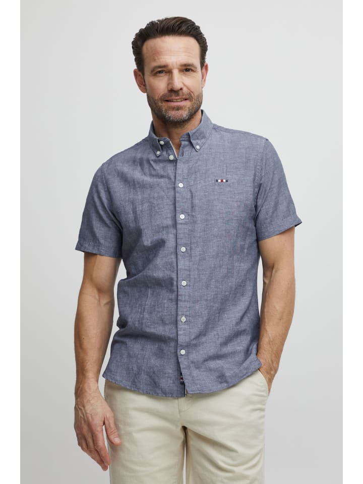 

Рубашка с короткими рукавами FQErlend синего цвета FQ1924