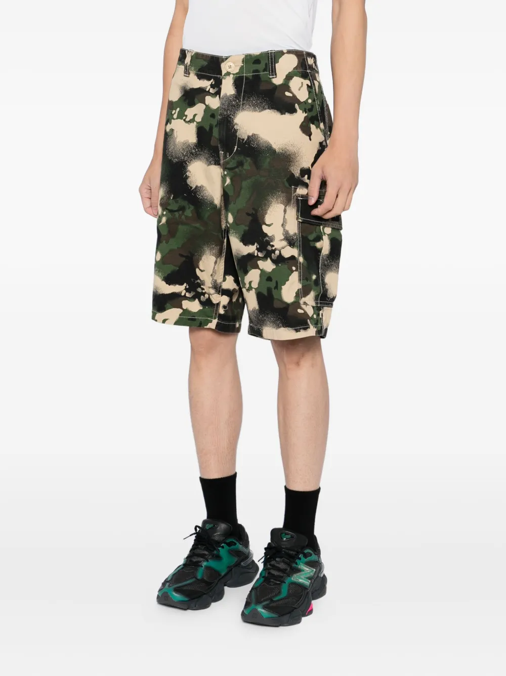 Шорты карго Map Camo A BATHING APE, зеленый — фото 3
