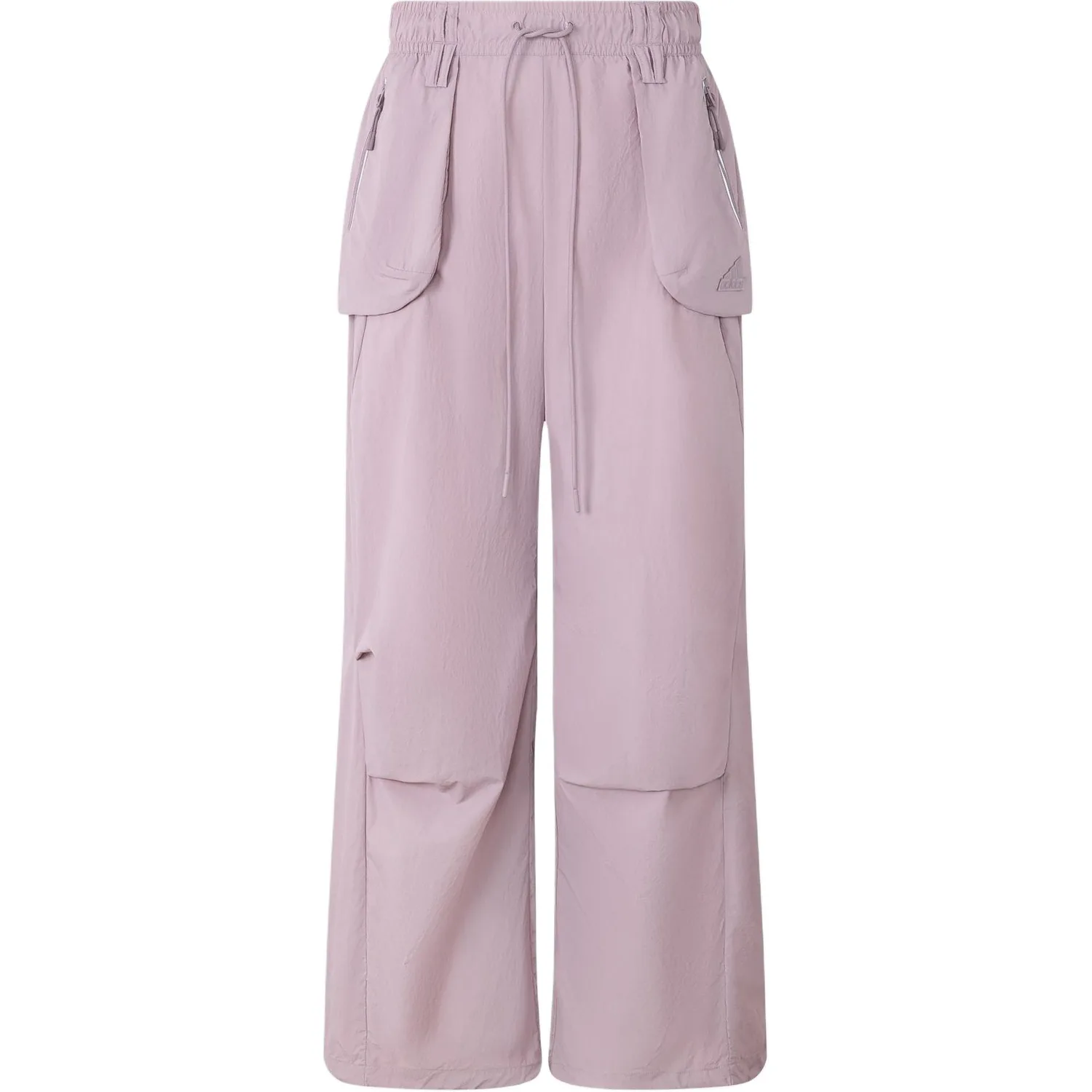 Adidas Брюки парашютные женские casual фиолетово-розовые