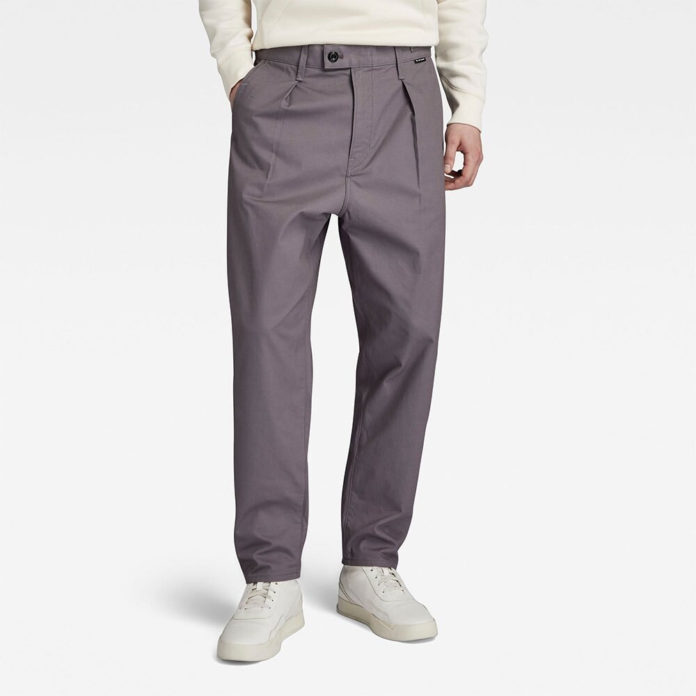 

Брюки G-Star Pleated Relaxed Fit Chino, серый