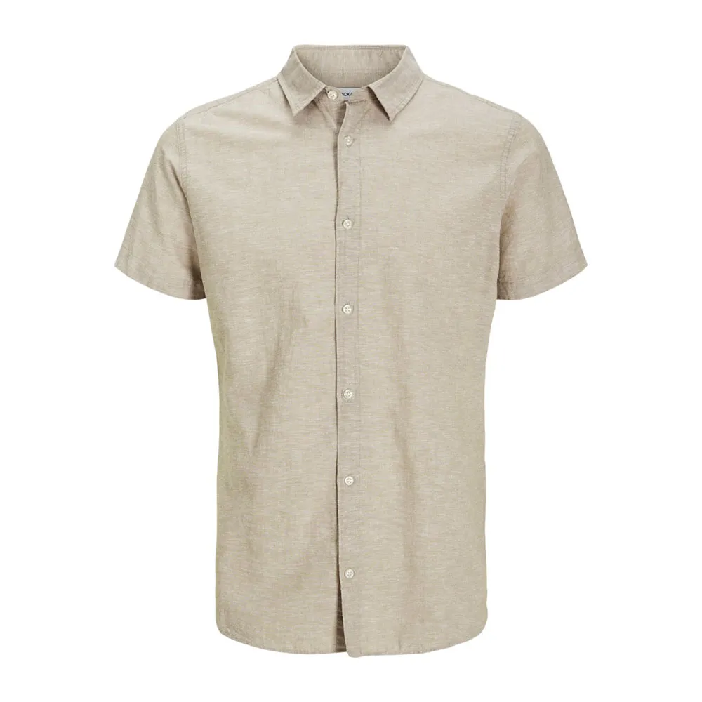 

Рубашка с коротким рукавом Jack & Jones Breeze SN Plus, бежевый
