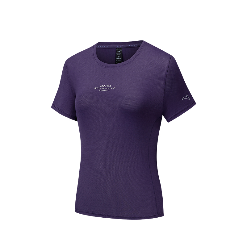 

ANTA Футболка Running Collection женская Astral Purple, Фиолетовый, ANTA Футболка Running Collection женская Astral Purple