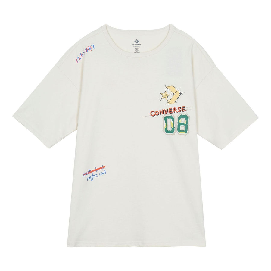 

Футболка Converse Put-a-Smile-On-Your-Face Logo T-Shirt 'White', белый
