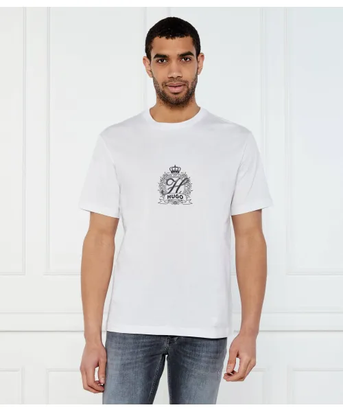 

Футболка даминор Regular fit Hugo, белый