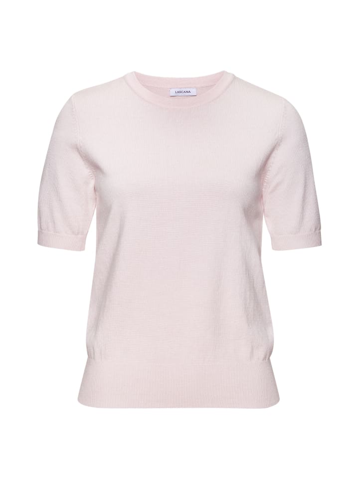 

Свитер с короткими рукавами розового цвета LASCANA