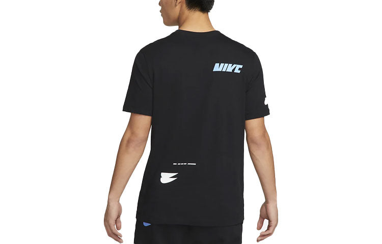 Футболка Men's Nike Chest Creative Printing Short Sleeve Black T-Shirt DM6378-010 — фото 2
