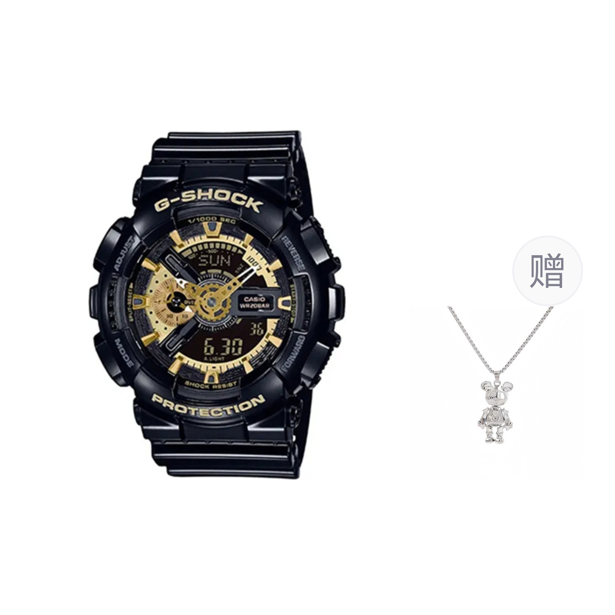 

G-SHOCK Часы G SHOCK Quartz Movement Resin Strap Watch Unisex Black Dial, Black Gold Watch Dial