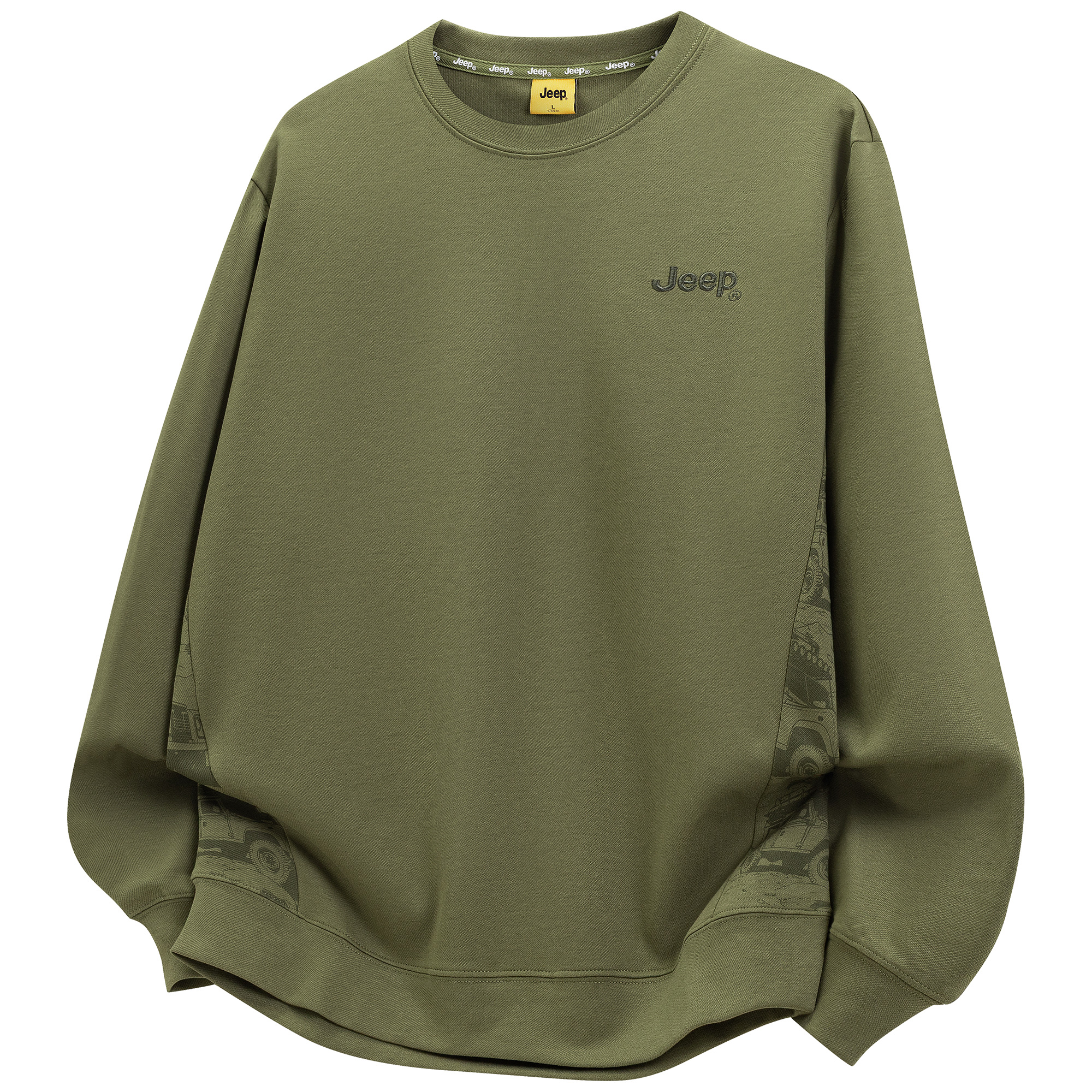 

Свитшот Leisure Collection Unisex Jeep, army зеленый