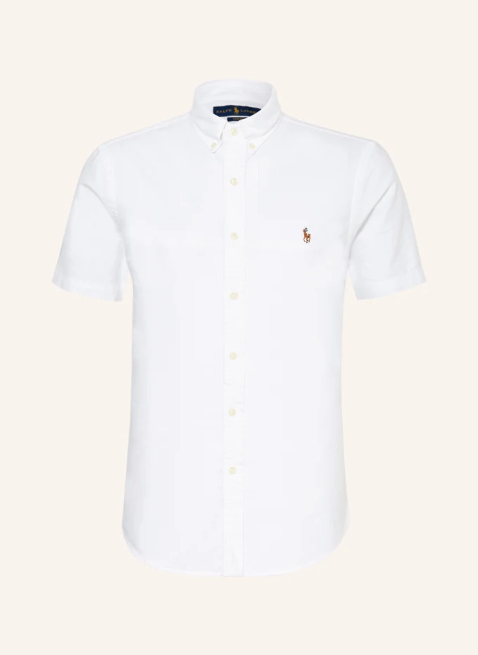 

Рубашка узкого кроя с короткими рукавами Polo Ralph Lauren, белый