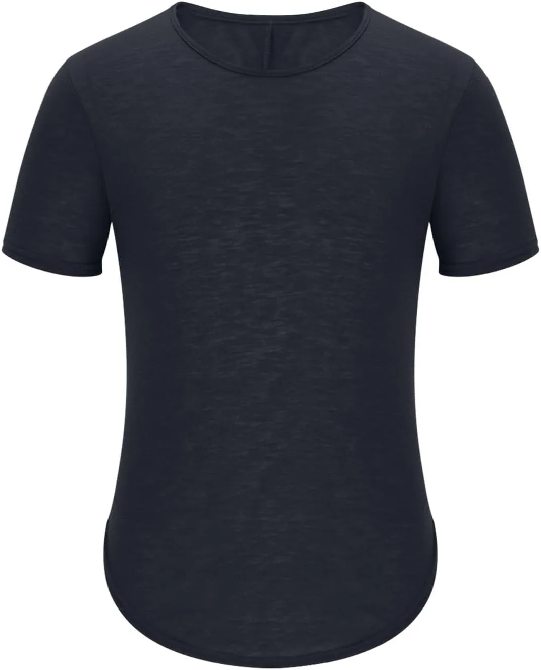 Мужская футболка с закругленным подолом и удлиненной спинкой, Slim Fit, для тренировок — фото 3