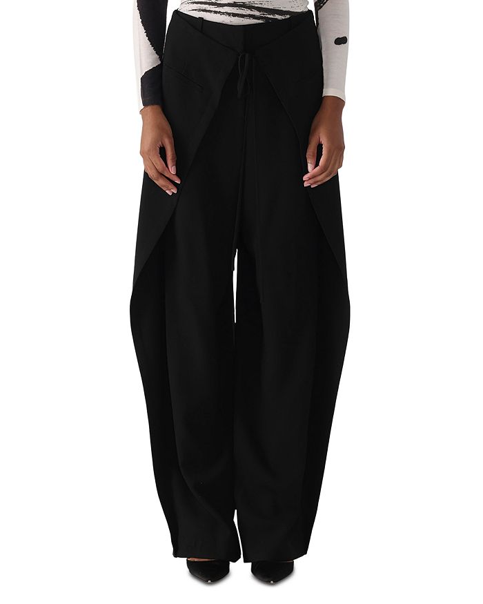 

Прямые брюки с накладной планкой Jason Wu Collection, черный