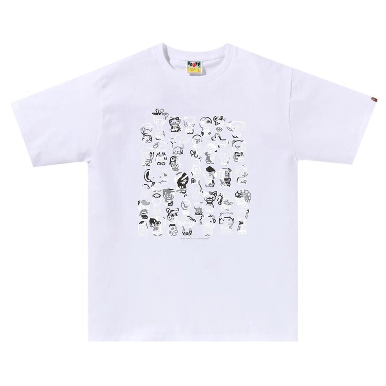 

Футболка BAPE ABC Camo A To Z 'White/Grey', белый