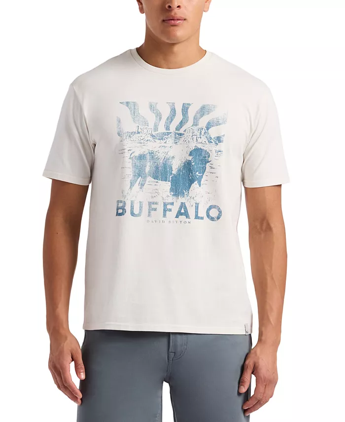 

Мужская футболка Buffalo с принтом Buffalo David Bitton, белый
