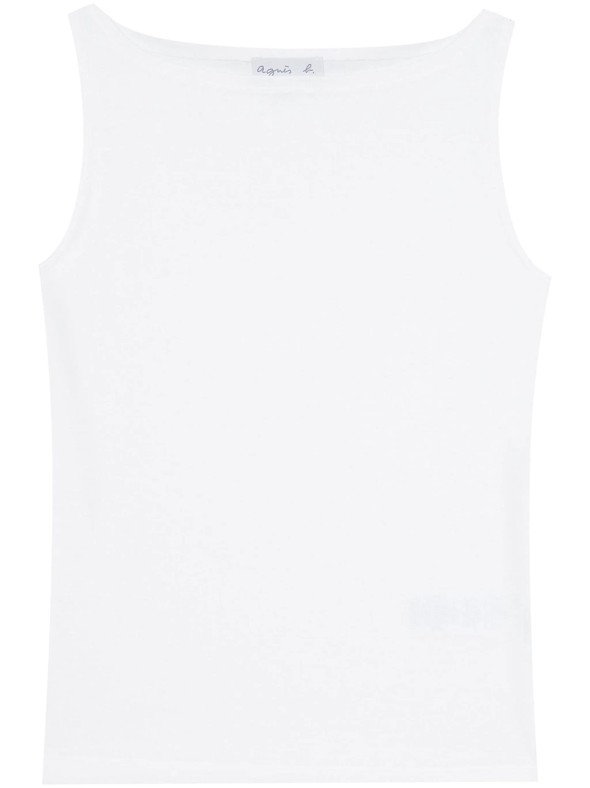 

Топ с вырезом-лодочкой Agnès B., белый