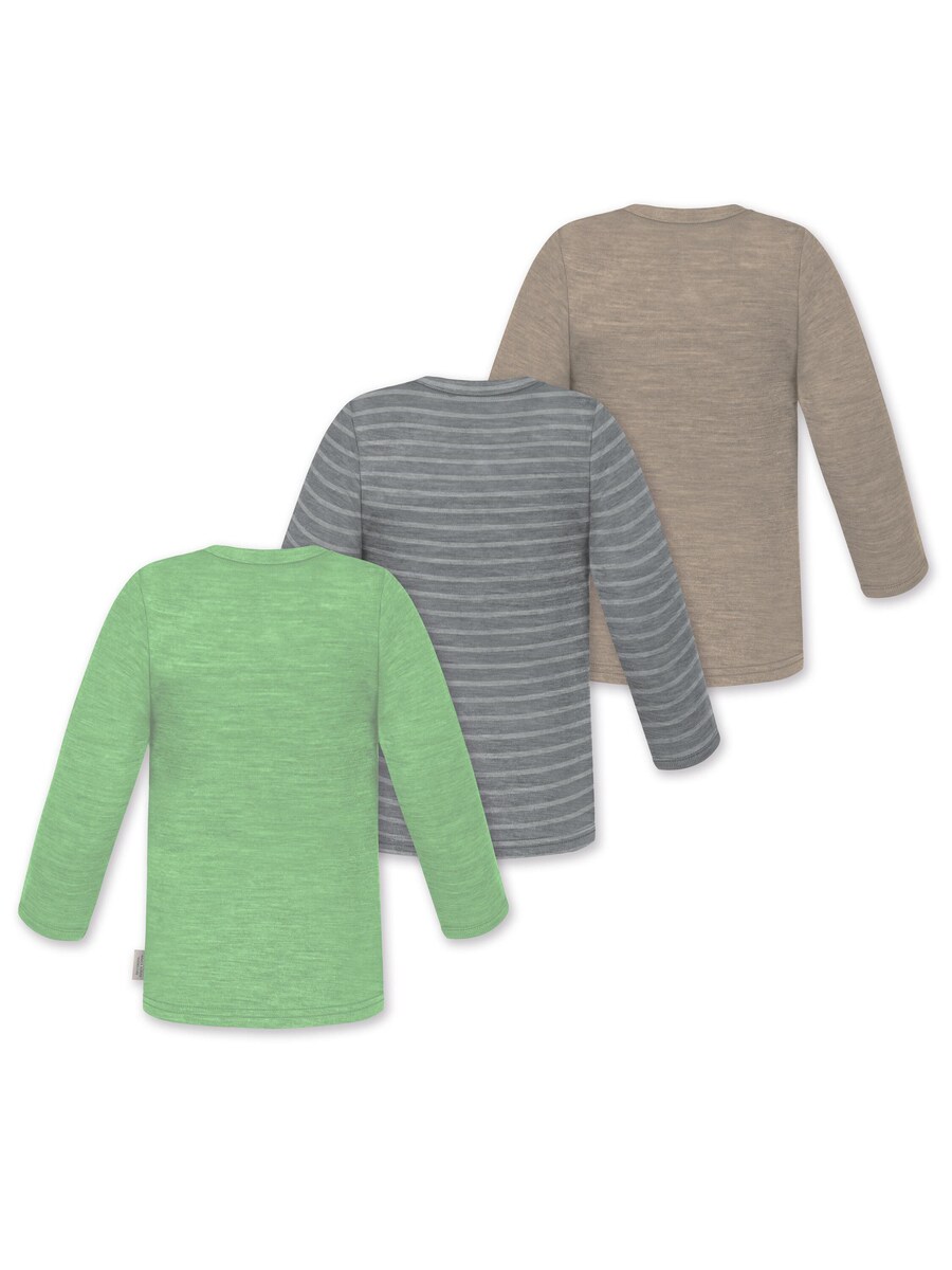 Рубашка normani Taupo, цвет Dark beige/Dark grey/mottled grey/Light green — фото 3