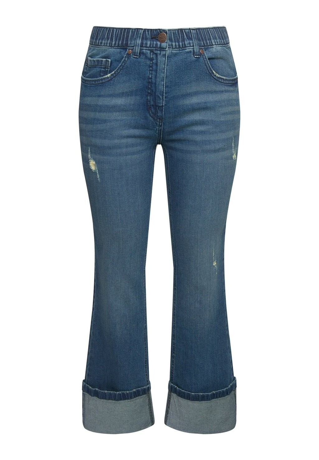 

Джинсы Bootcut WIDE CUFF Ulla Popken, синий деним