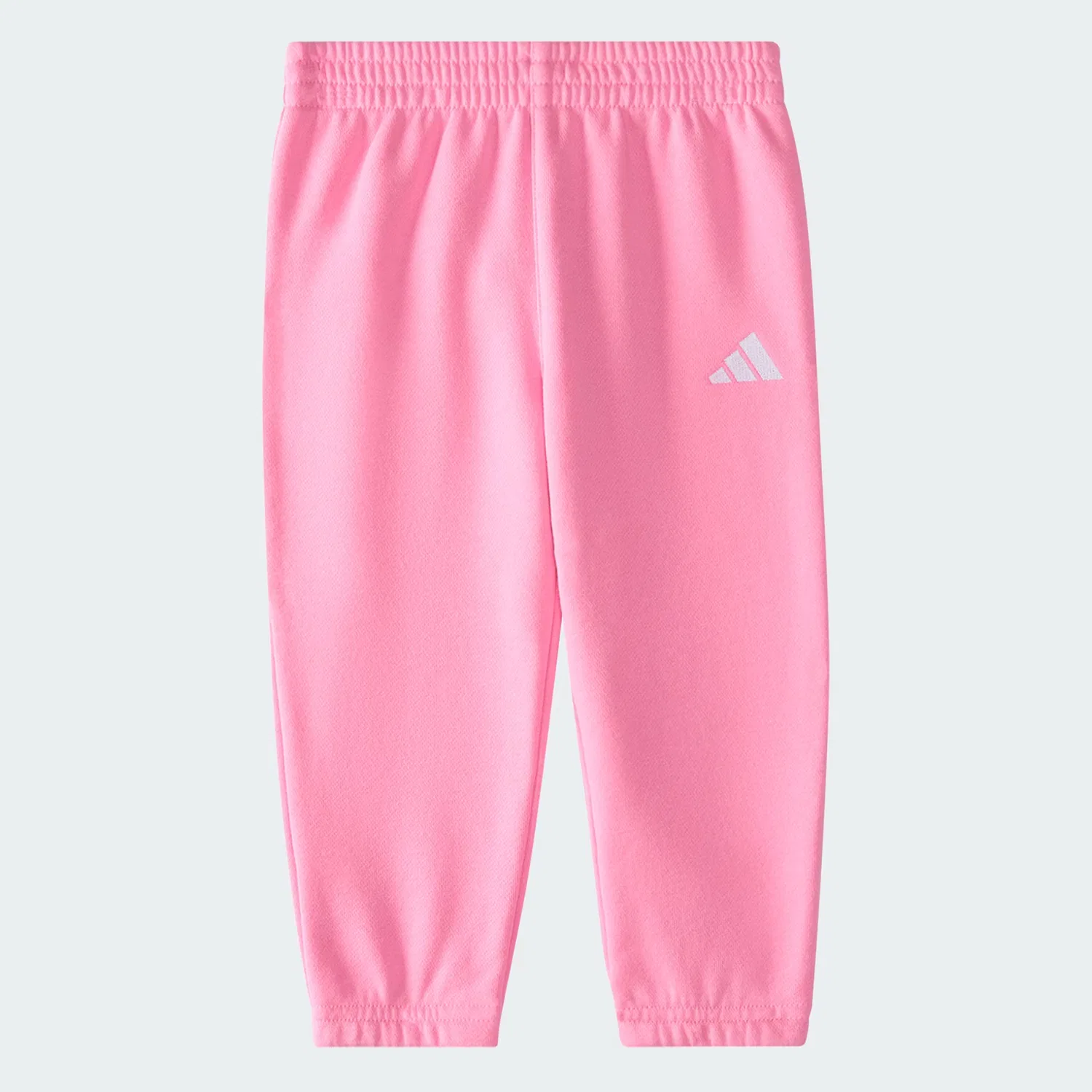 Детский комплект из флисовой ткани с пуловером и джоггерами Minimal Logo Adidas Sportswear, St Tropic Bloom — фото 4