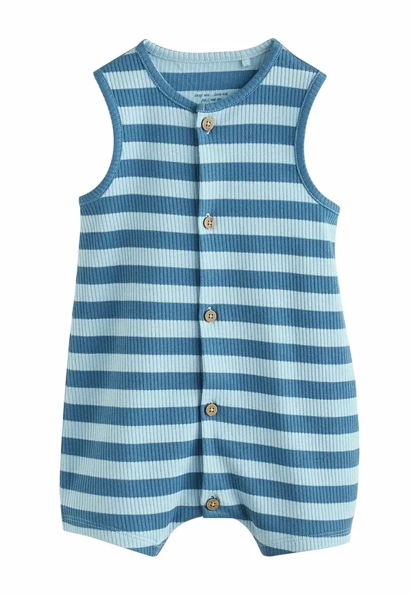 Комплект из 3 ползунков полосатый 3 pack - jumpsuit Next blue, синий — фото 3