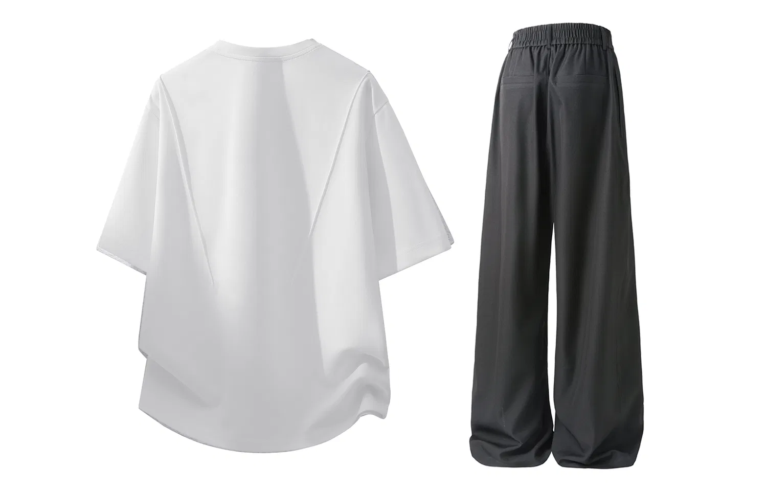 Детский спортивный комплект из двух предметов с DIY-нашивками White Black, Casual Sportswear Unisex, WARRIOR — фото 3
