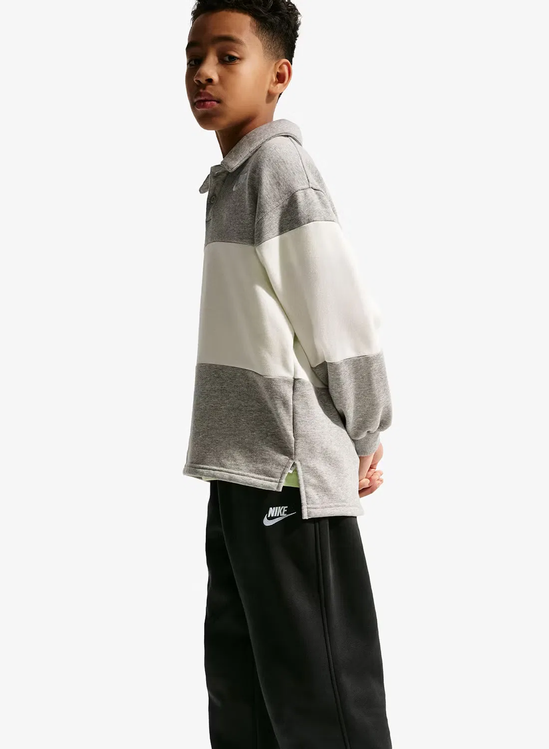 Штаны из флиса свободные K NSW Club Nike, черный — фото 4