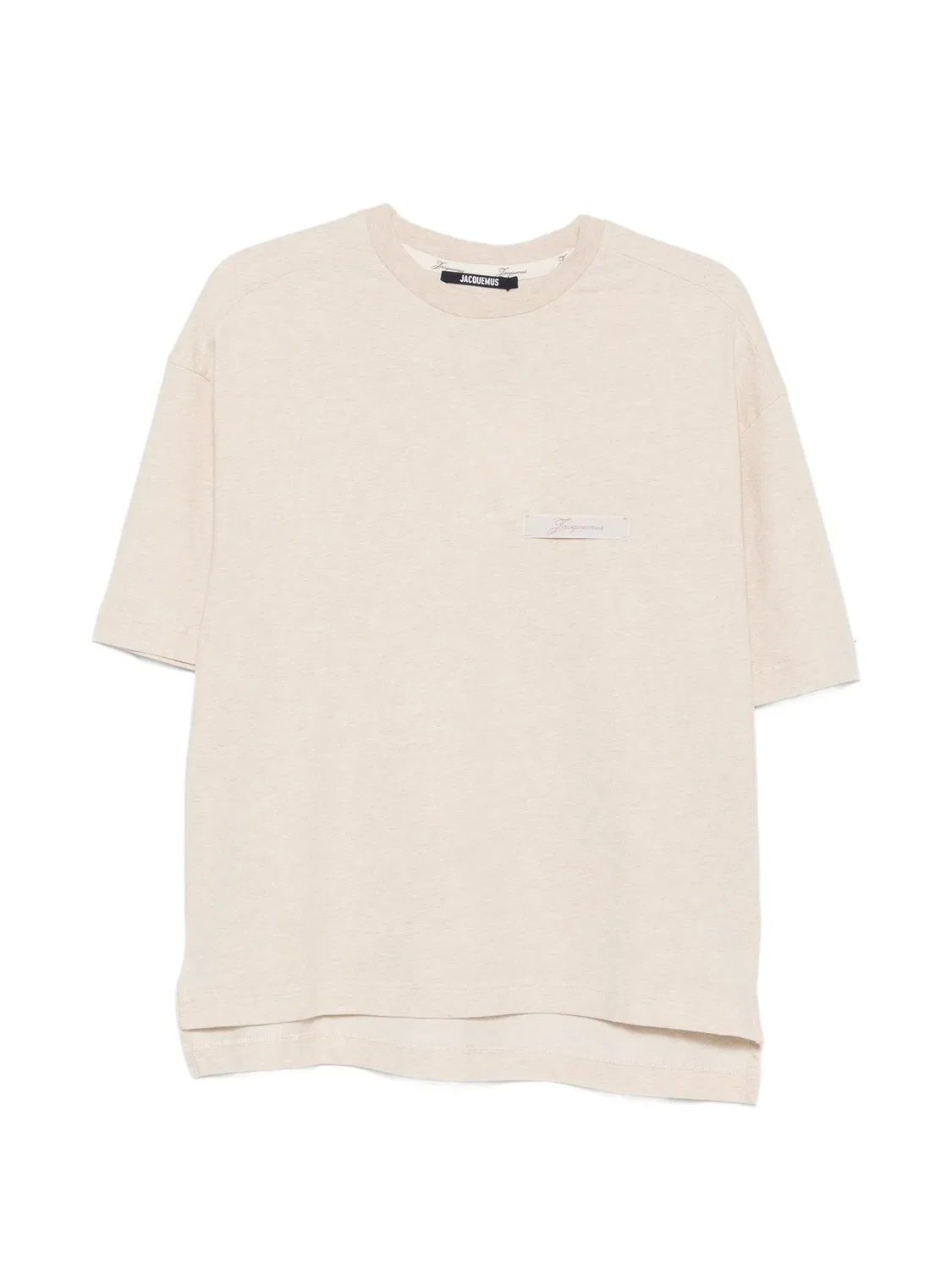 Футболка с нашивкой-логотипом Jacquemus, нейтральные цвета