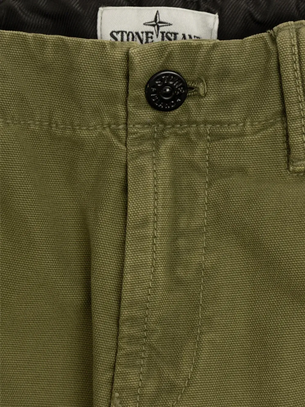 Карго-брюки с нашивкой в виде компаса Stone Island Junior, зеленый — фото 3