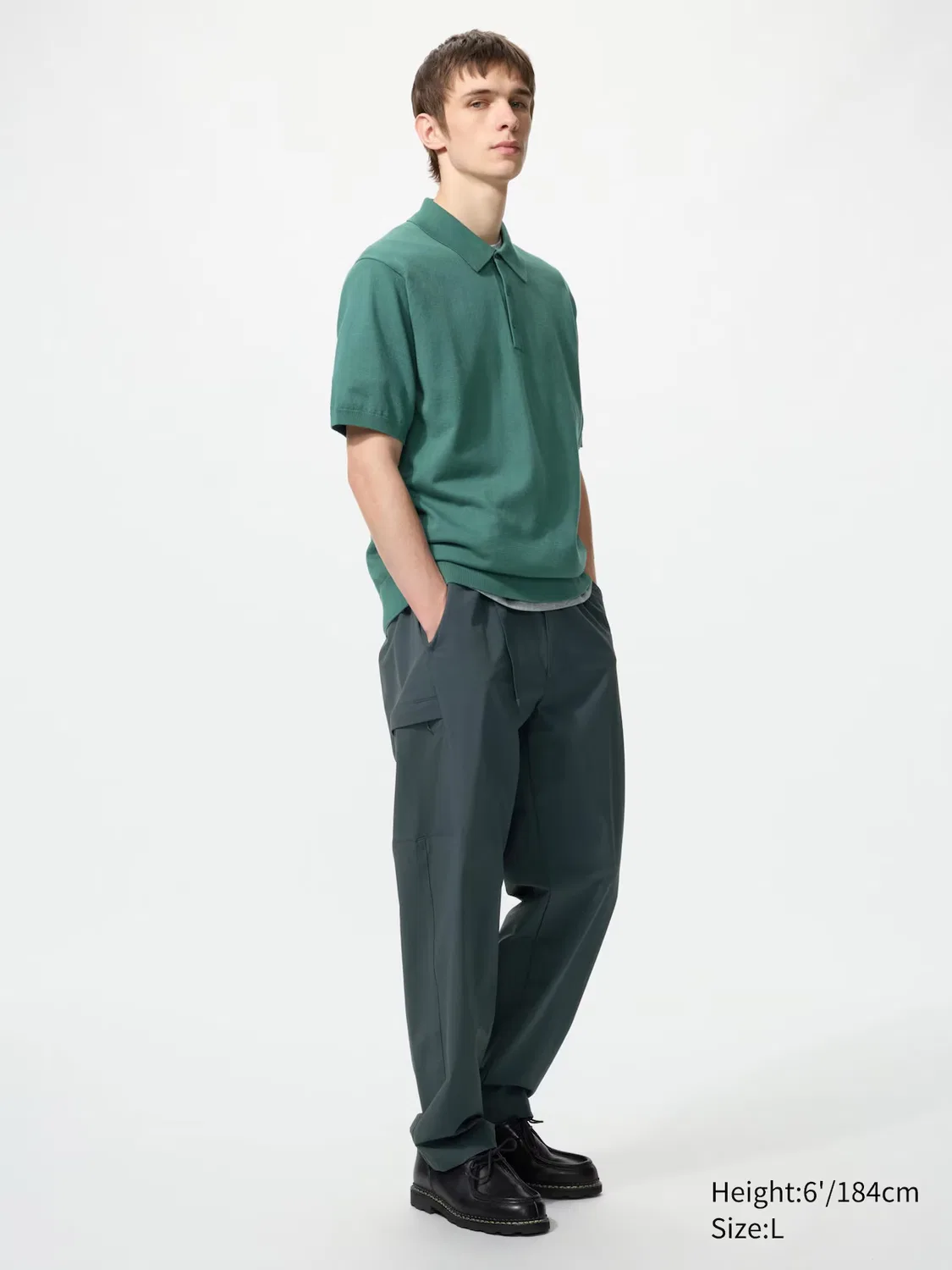 Брюки Uniqlo, базовая модель, темно-серый
