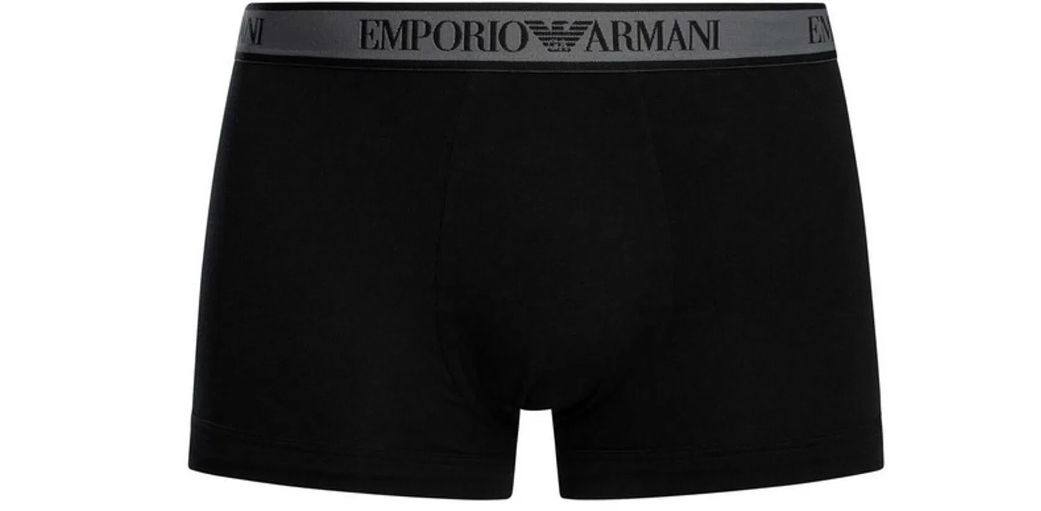 Мужские боксеры с логотипом Core Emporio Armani, Черный — фото 4