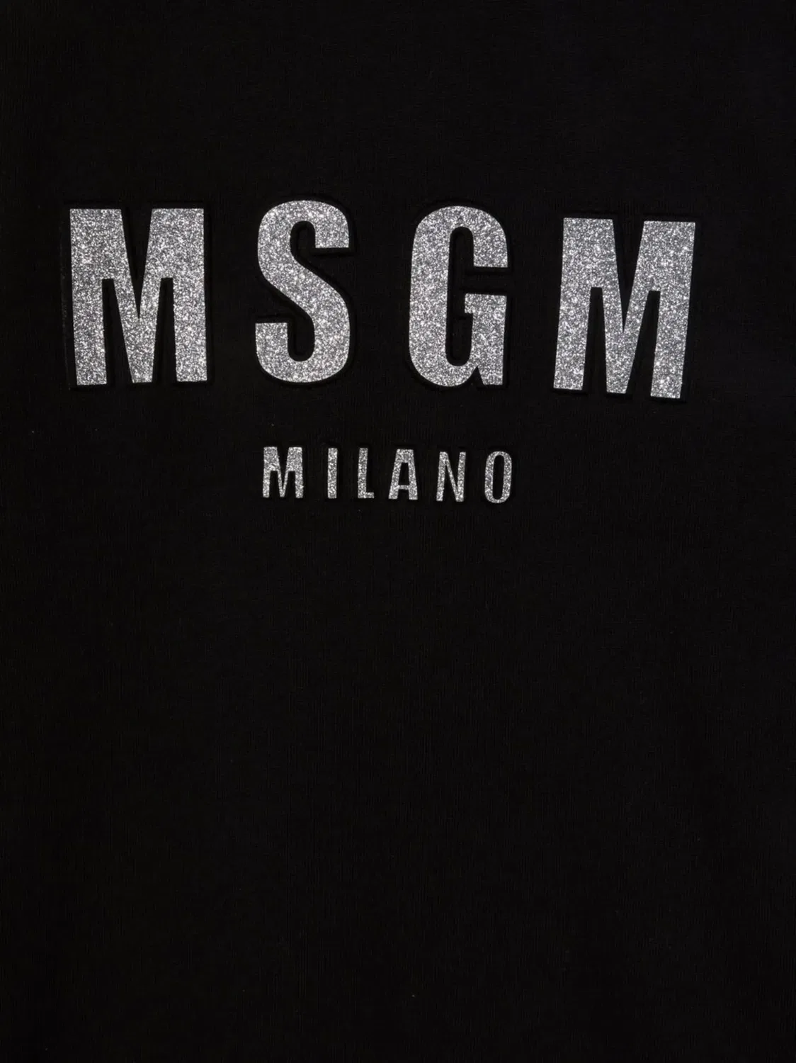 Платье-свитшот с логотипом MSGM, черный — фото 3