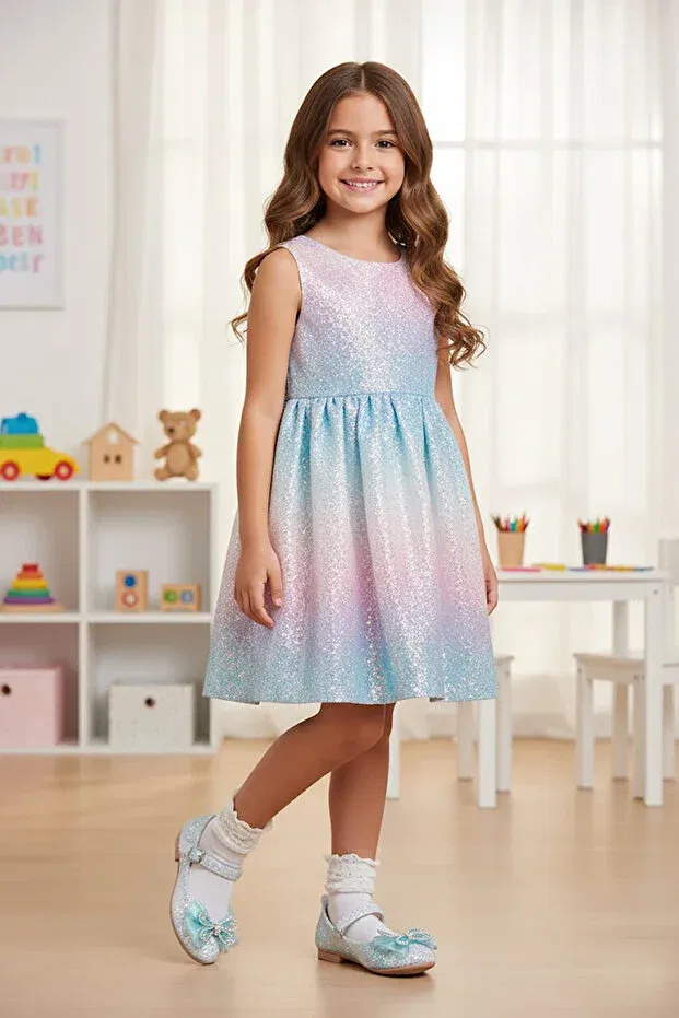 Детские балетки для девочек хлопковые Elit hy-f-509-26y filet girls' ballerina Ayakkabı Fuarı, Blue