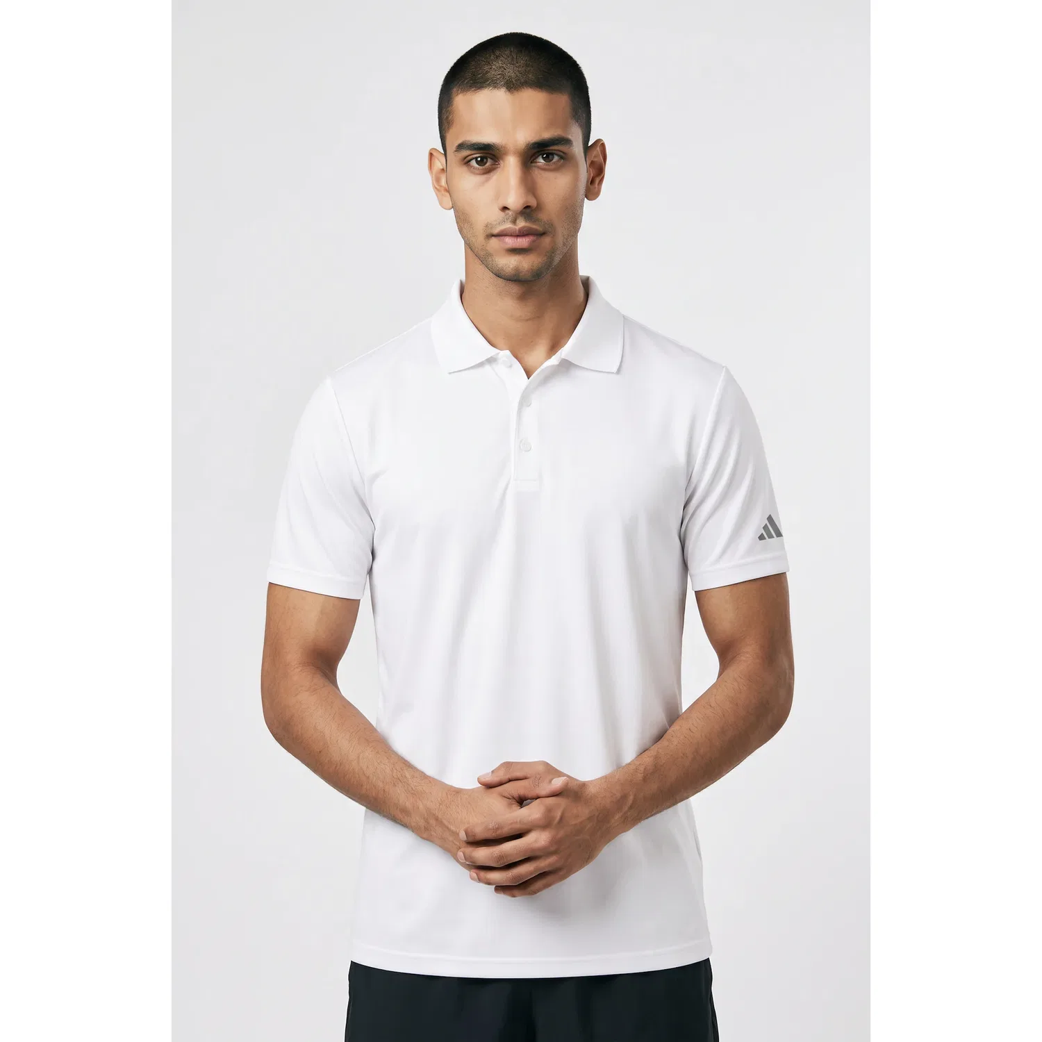 Мужское поло для гольфа с приталенным кроем Adidas Performance, White