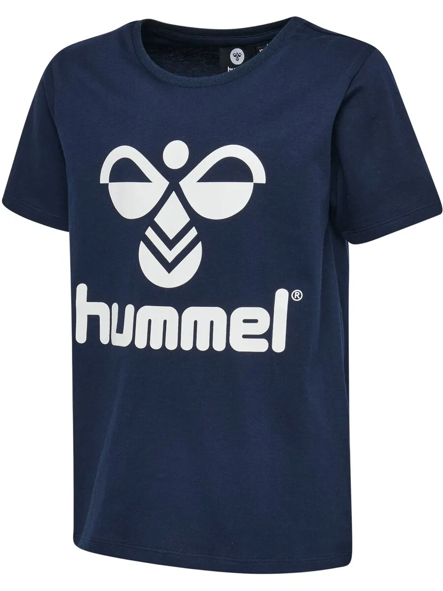Футболка Hummel Performance Shirt 'Tres' темно-синего цвета — фото 2