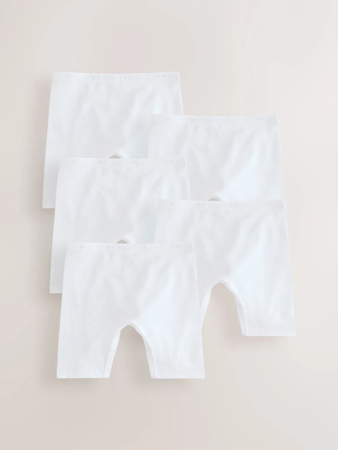 Трусы длинные White Shorts Long Leg Briefs 5 Pack Next, белые