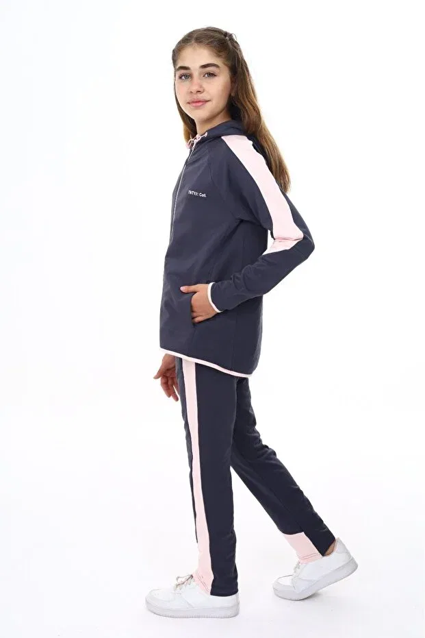 Детский спортивный костюм с принтом Raglan Sleeve Tnty Coll Printed Toontoy, Smoke Grey