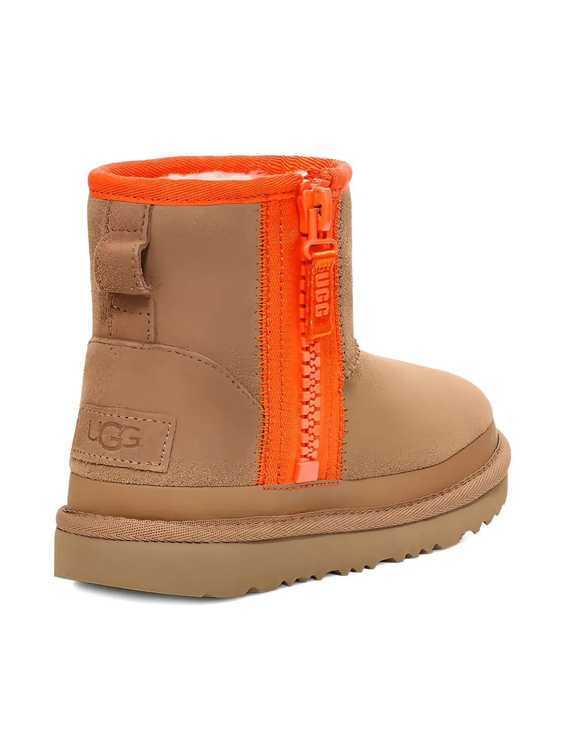 Ботинки Mini Zipper Tape замшевые UGG, нейтральные — фото 3