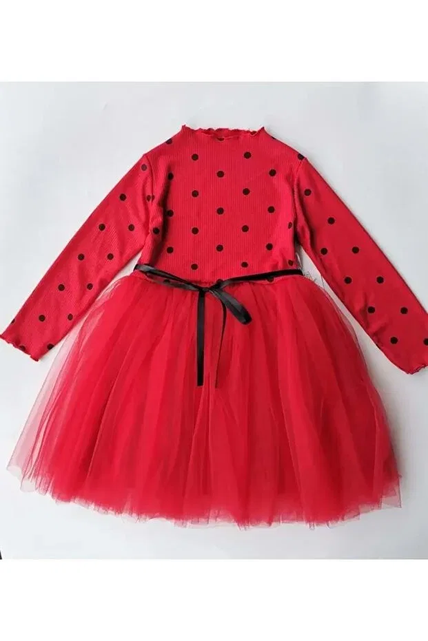 Детское платье для девочек с принтом Mnk Baby&Kids, Red