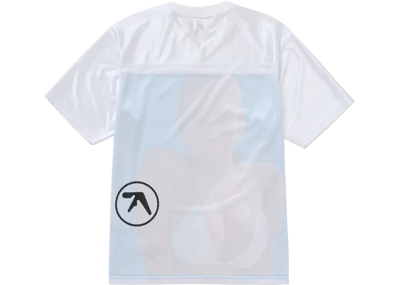 Мужская футбольная джерси с принтом Aphex Twin Supreme, White — фото 2