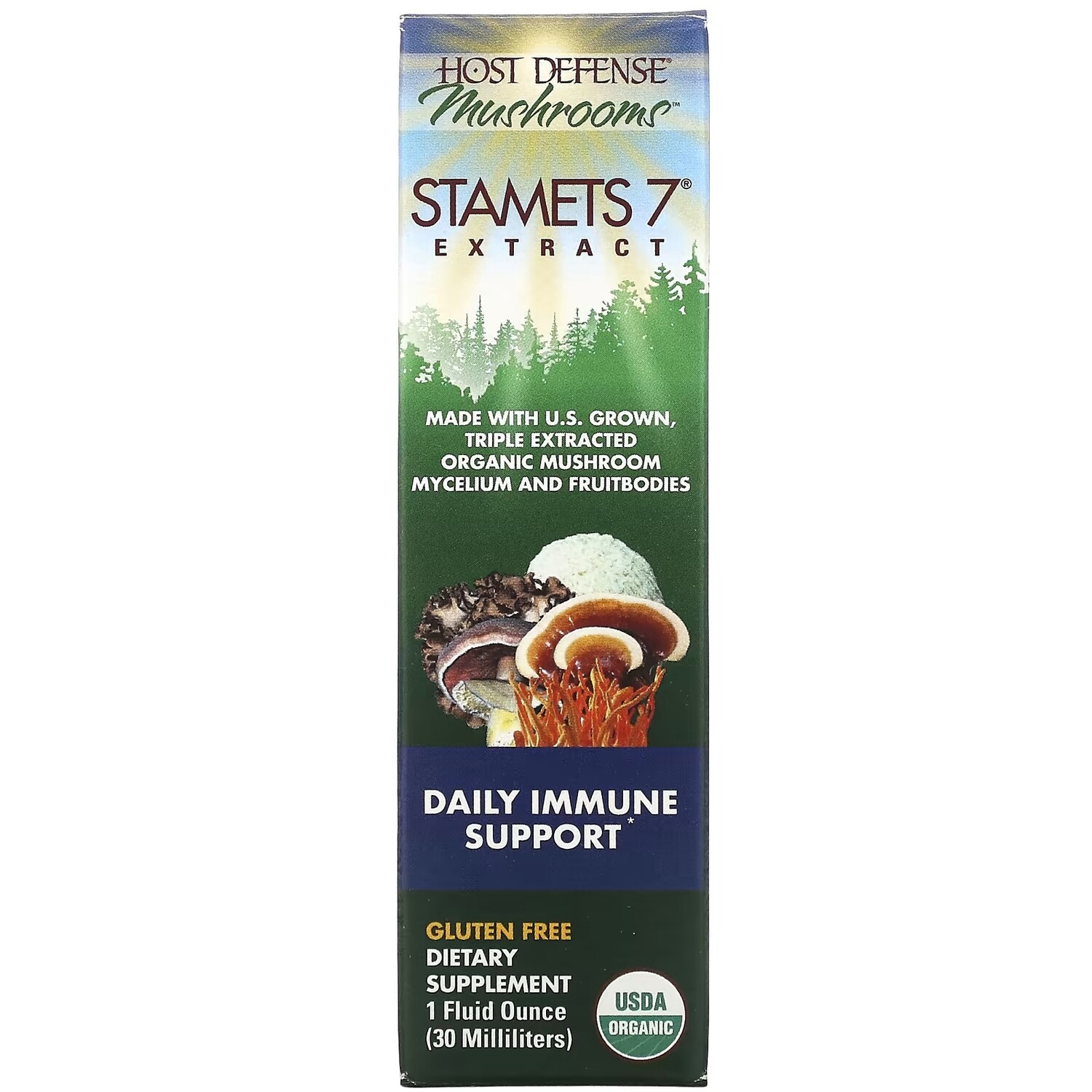 

Fungi Perfecti Stamets 7 Extract ежедневная иммунная поддержка, 30 мл