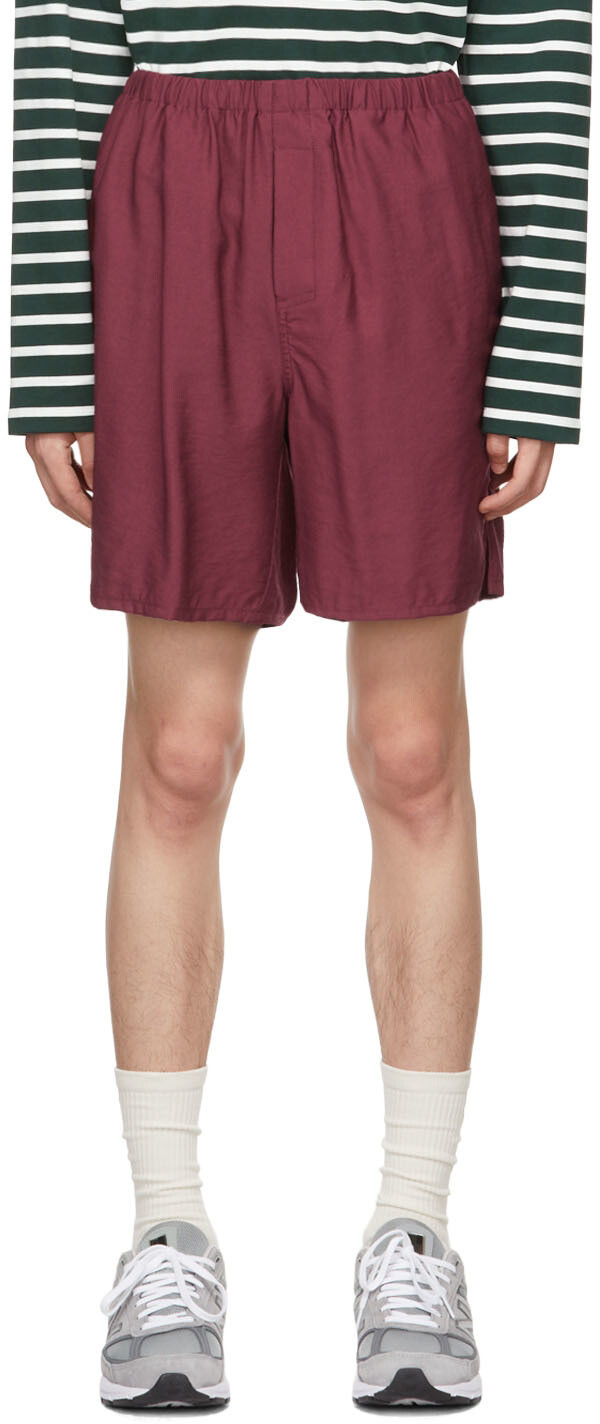 

SSENSE Эксклюзивные бордовые шорты AMI Alexandre Mattiussi
