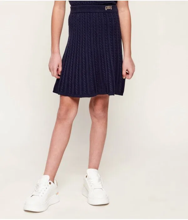 Детский комплект для девочек из хлопка Guess, Blu Marino — фото 4