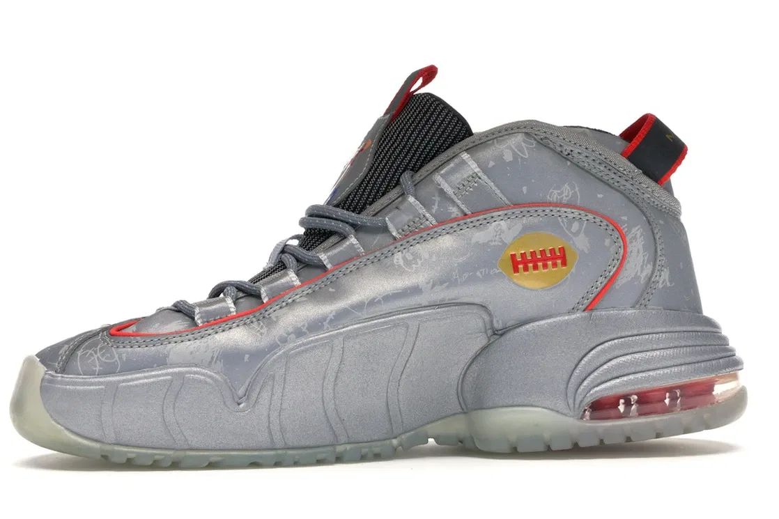 Детские кроссовки Lifestyle Nike Air Max Penny 1, Rflct Silver/Black/Red/Metallic — фото 3