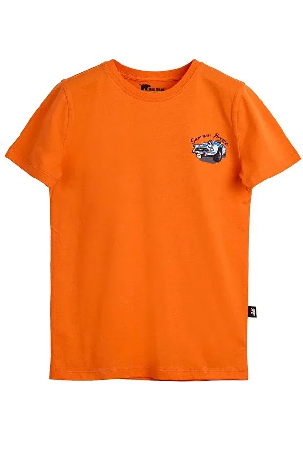 Детская футболка с коротким рукавом Dustin kids t-shirt 24.06.07.007-c38 Bad Bear, Orange