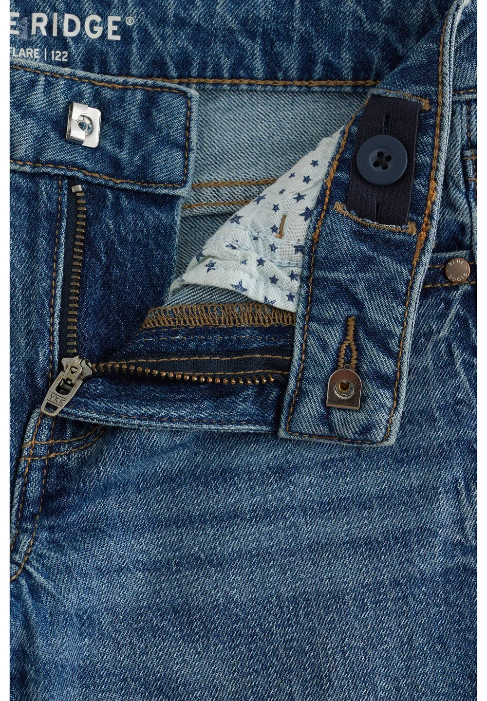 Blue Ridge - расклешенные джинсы We Fashion, Dark Blue — фото 3