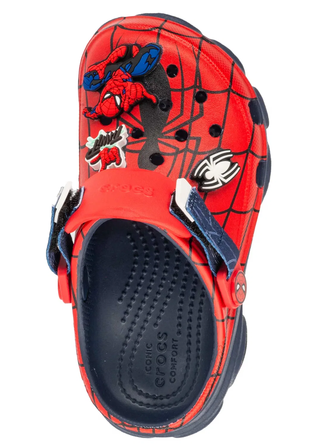 Сандалии Crocs Team Spiderman All Terrain Kids Clog красного цвета — фото 4