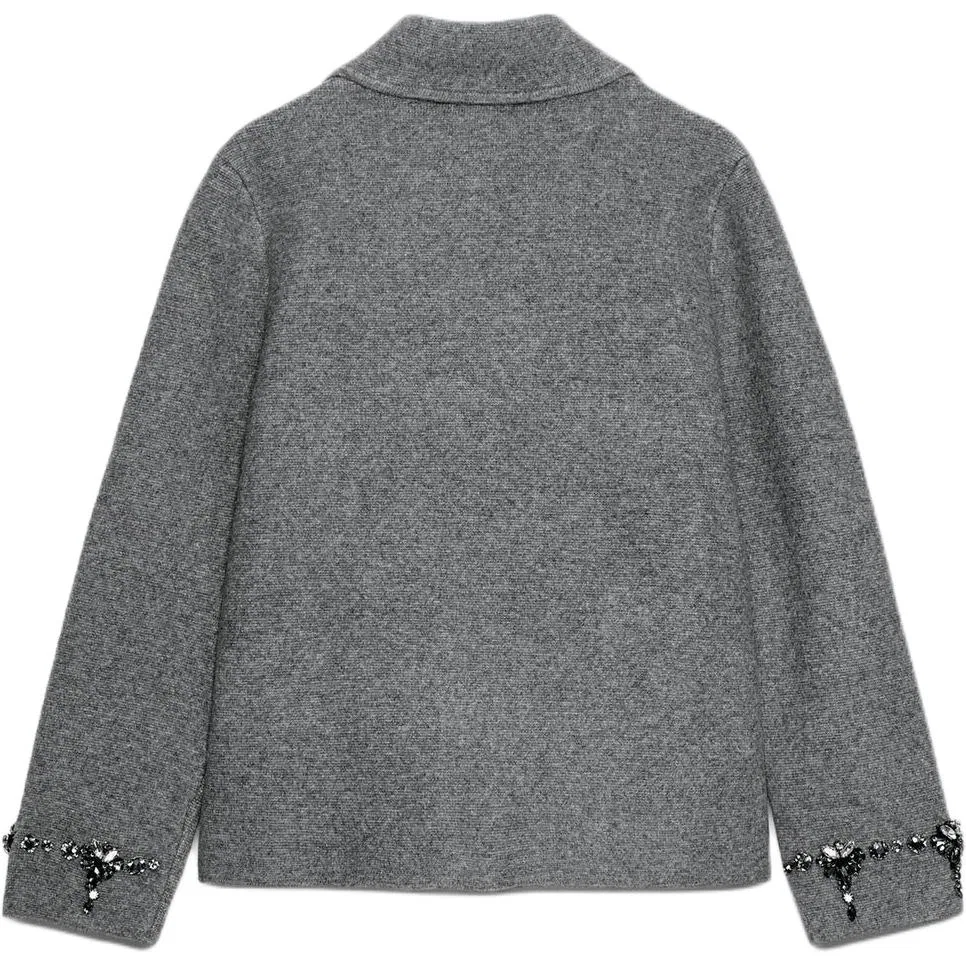 Женская куртка с принтом зебры Модель Other ZARA, Zebra Print Gray — фото 3
