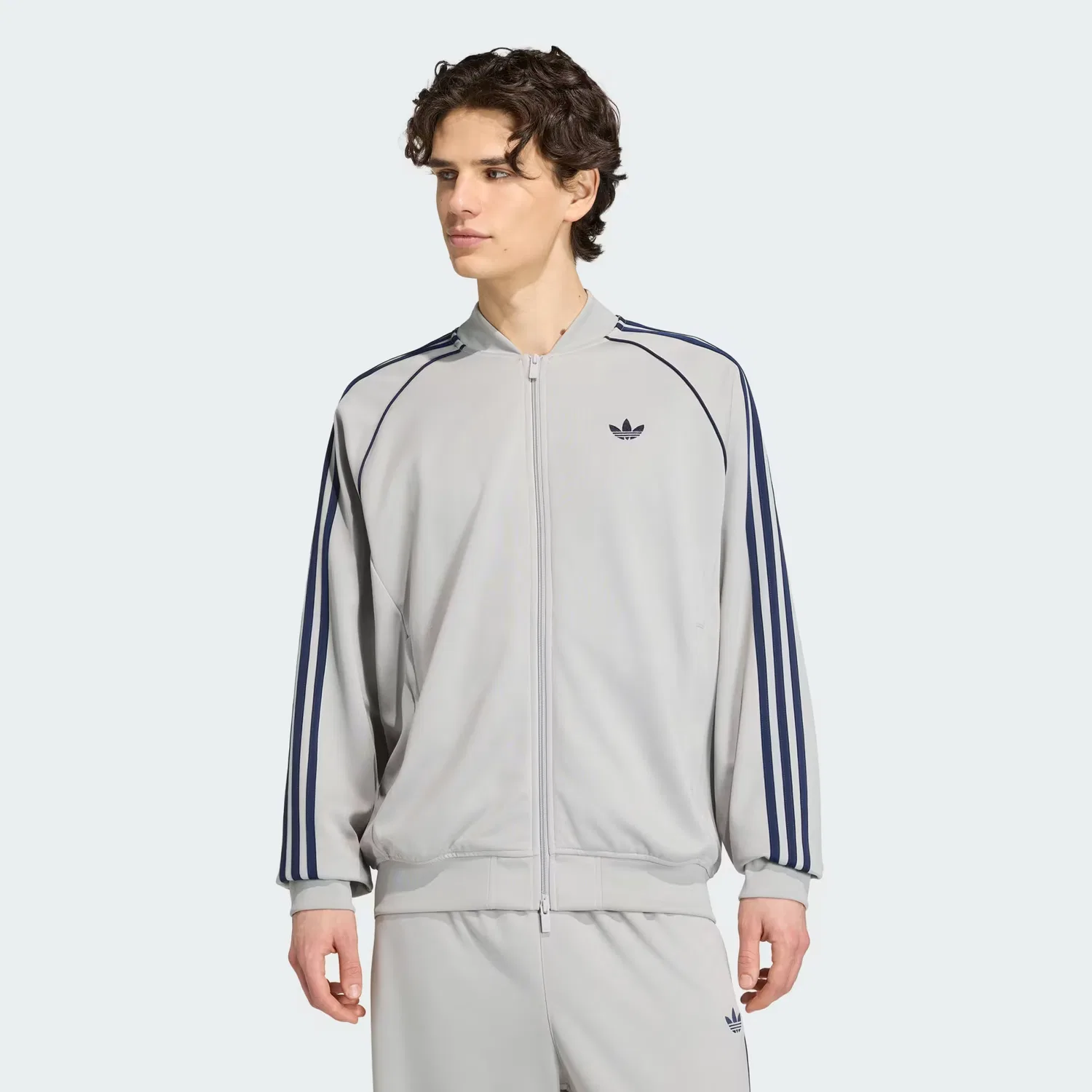 Мужская олимпийка свободного кроя Adicolor Classics Loose Tracktop Adidas Originals, серый
