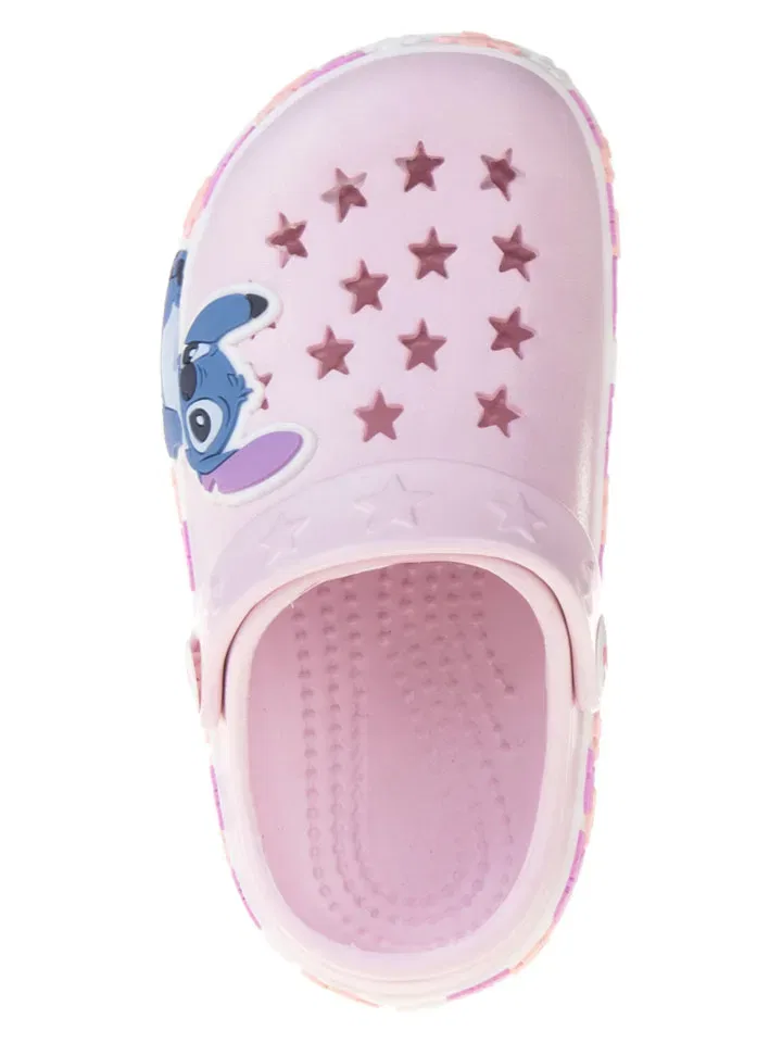 Сабо с принтом Lilo & Stitch, розовый — фото 4