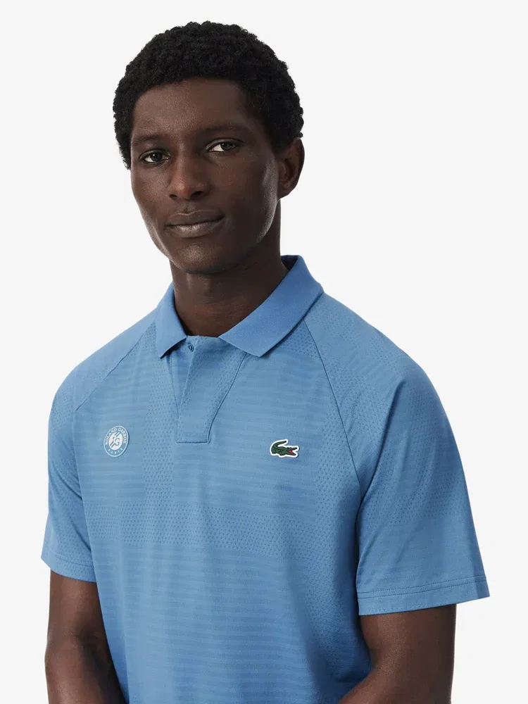 Футболка поло с принтом AOP Roland Garros LACOSTE, Blue — фото 2