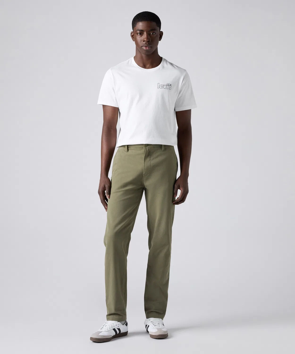 Мужские классические чиносы с зауженным силуэтом Levi's XX CHINO, Green — фото 2